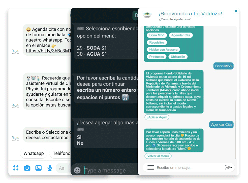 pantalla-bot-v3 - Chatbot en Whatsapp, Telegrama y Facebook - USA y Latinoamerica
